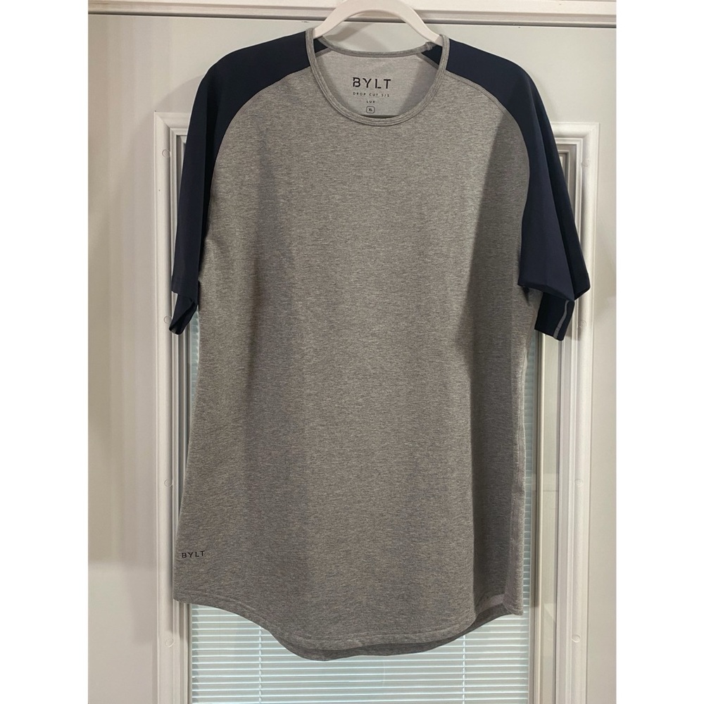 BYLT Drop Cut S/S LUX Baseball Tee, size XL